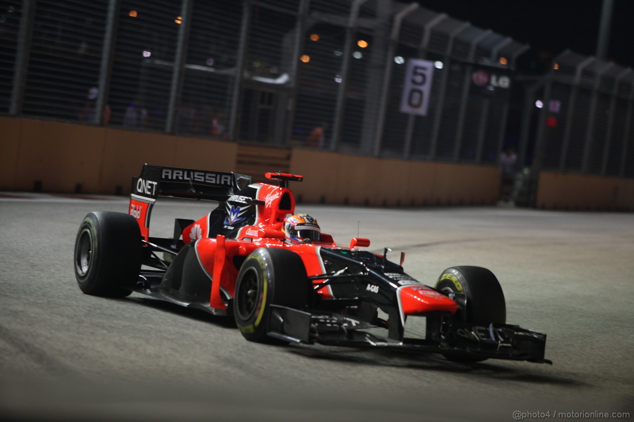 GP SINGAPORE, 23.09.2012 - Gara, Timo Glock (GER) Marussia F1 Team MR01