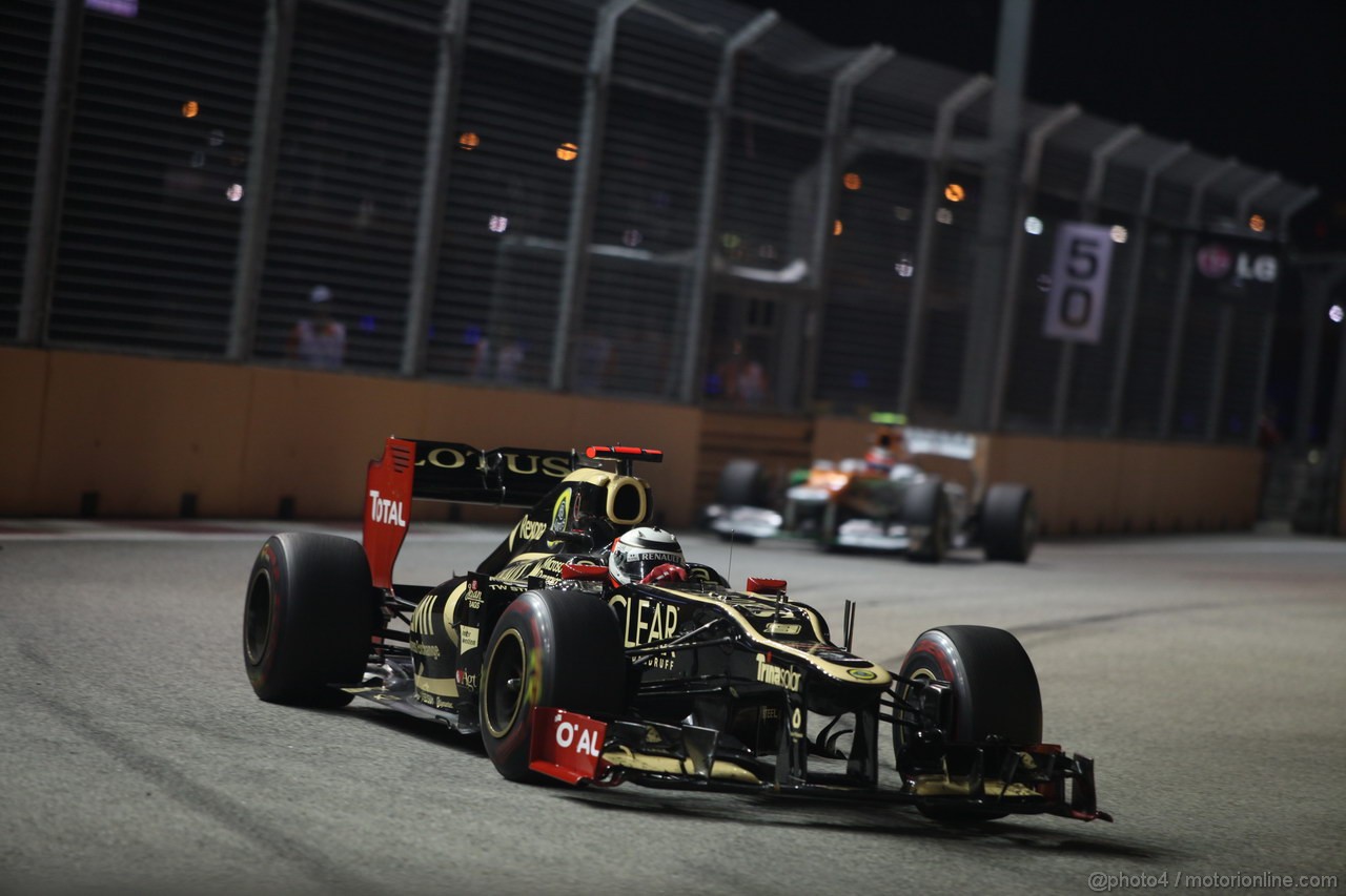 GP SINGAPORE, 23.09.2012 - Gara, Kimi Raikkonen (FIN) Lotus F1 Team E20