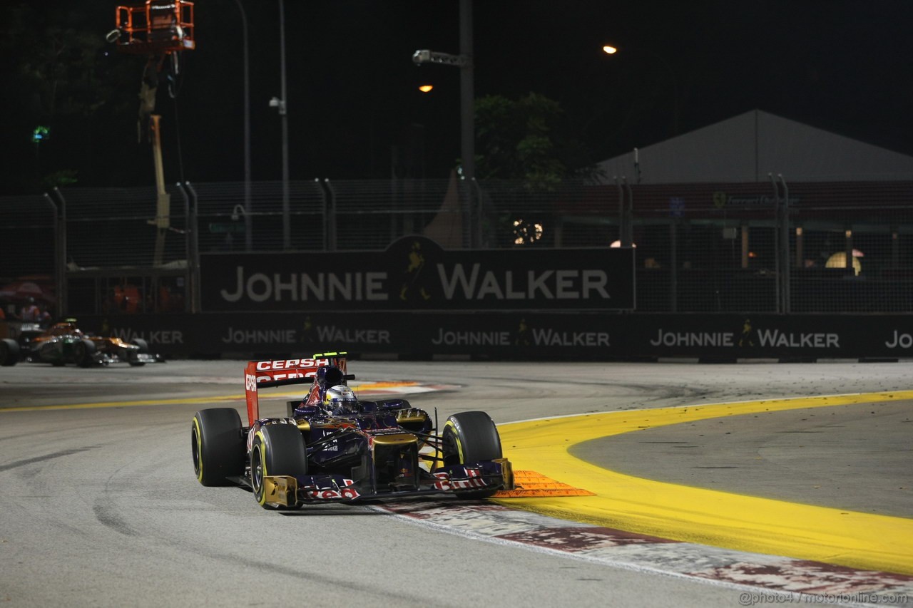 GP SINGAPORE, 23.09.2012 - Gara, Jean-Eric Vergne (FRA) Scuderia Toro Rosso STR7