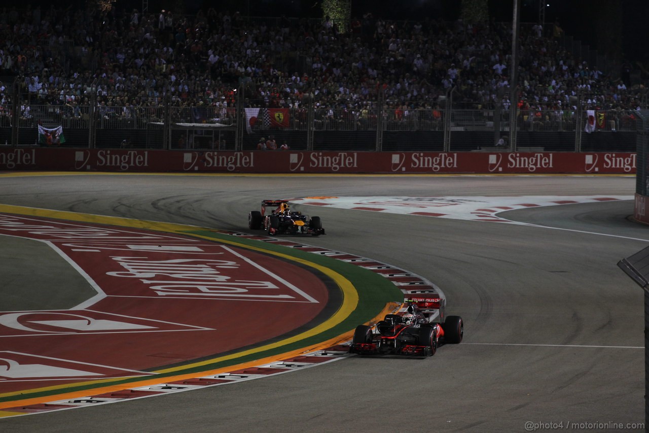 GP SINGAPORE, 23.09.2012 - Gara, Lewis Hamilton (GBR) McLaren Mercedes MP4-27