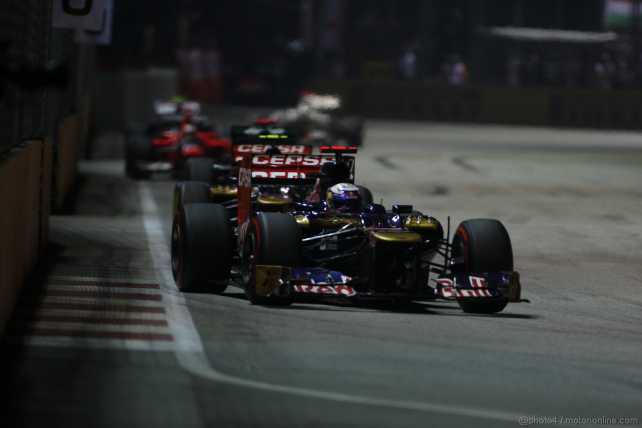 GP SINGAPORE, 23.09.2012 - Gara, Daniel Ricciardo (AUS) Scuderia Toro Rosso STR7