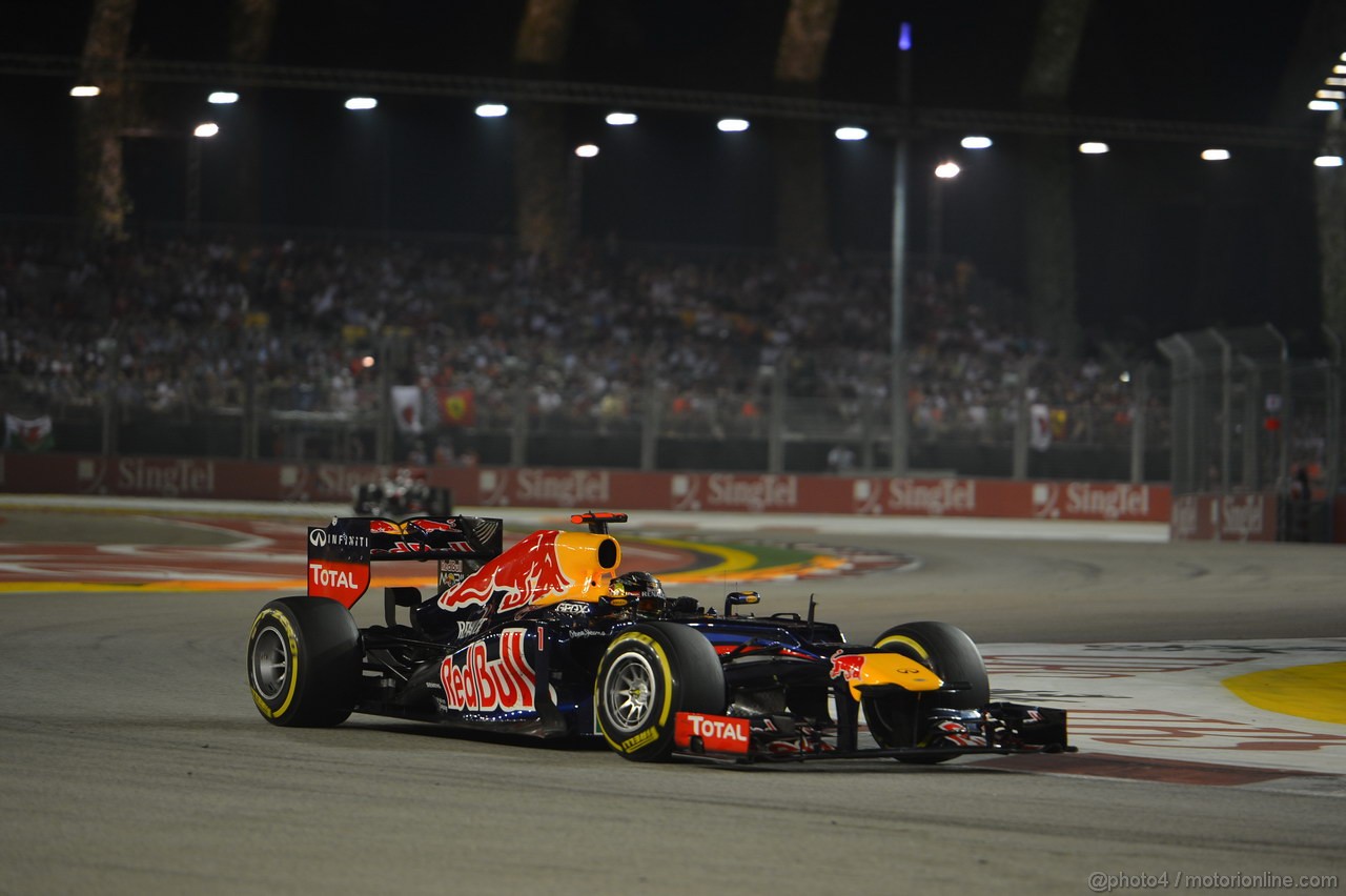 GP SINGAPORE, 23.09.2012 - Gara, Sebastian Vettel (GER) Red Bull Racing RB8