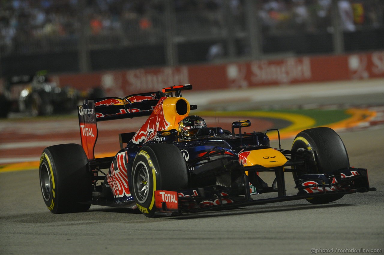 GP SINGAPORE, 23.09.2012 - Gara, Sebastian Vettel (GER) Red Bull Racing RB8