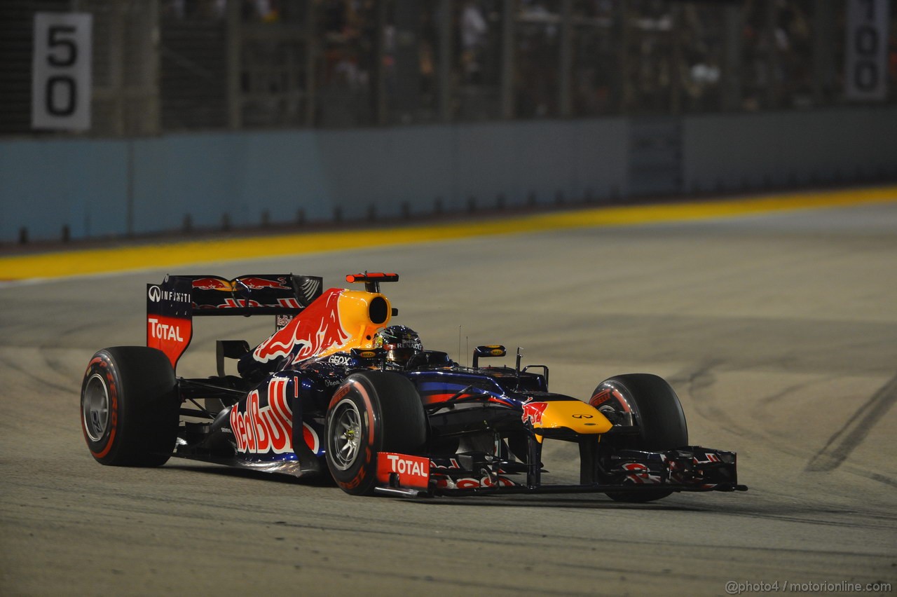 GP SINGAPORE, 23.09.2012 - Gara, Sebastian Vettel (GER) Red Bull Racing RB8