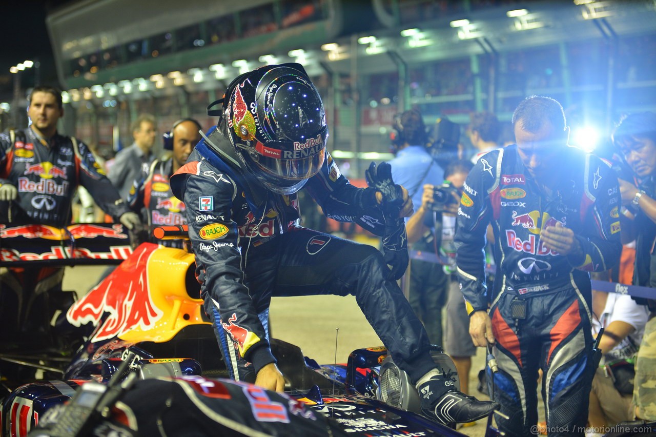 GP SINGAPORE, 23.09.2012 - Gara, Sebastian Vettel (GER) Red Bull Racing RB8