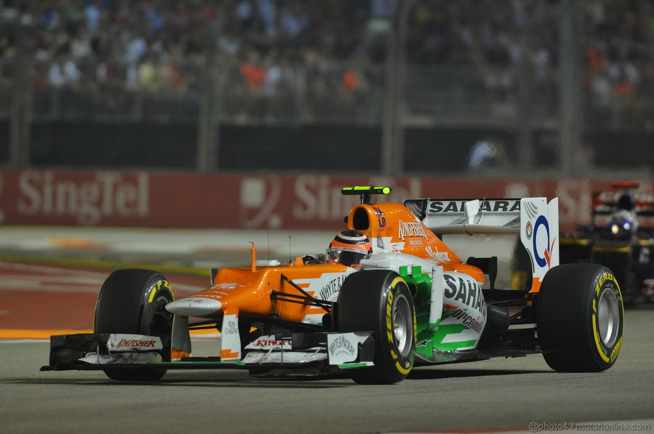 GP SINGAPORE, 23.09.2012 - Gara, Nico Hulkenberg (GER) Sahara Force India F1 Team VJM05