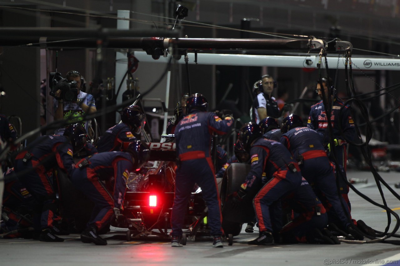 GP SINGAPORE, 23.09.2012 - Gara, Jean-Eric Vergne (FRA) Scuderia Toro Rosso STR7