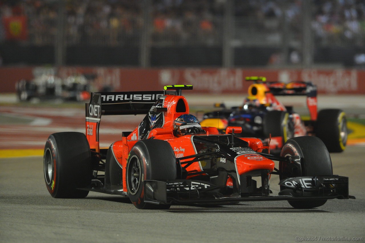 GP SINGAPORE, 23.09.2012 - Gara, Charles Pic (FRA) Marussia F1 Team MR01