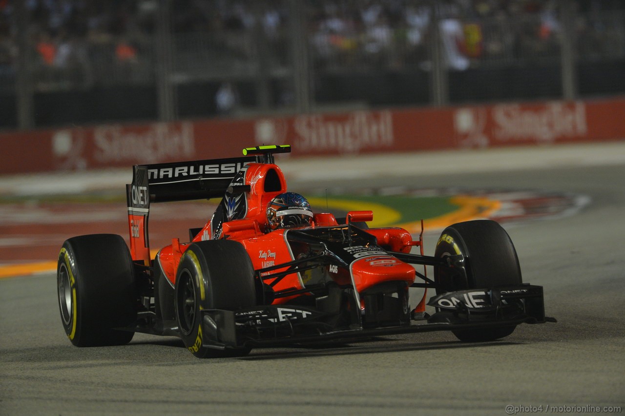 GP SINGAPORE, 23.09.2012 - Gara, Charles Pic (FRA) Marussia F1 Team MR01