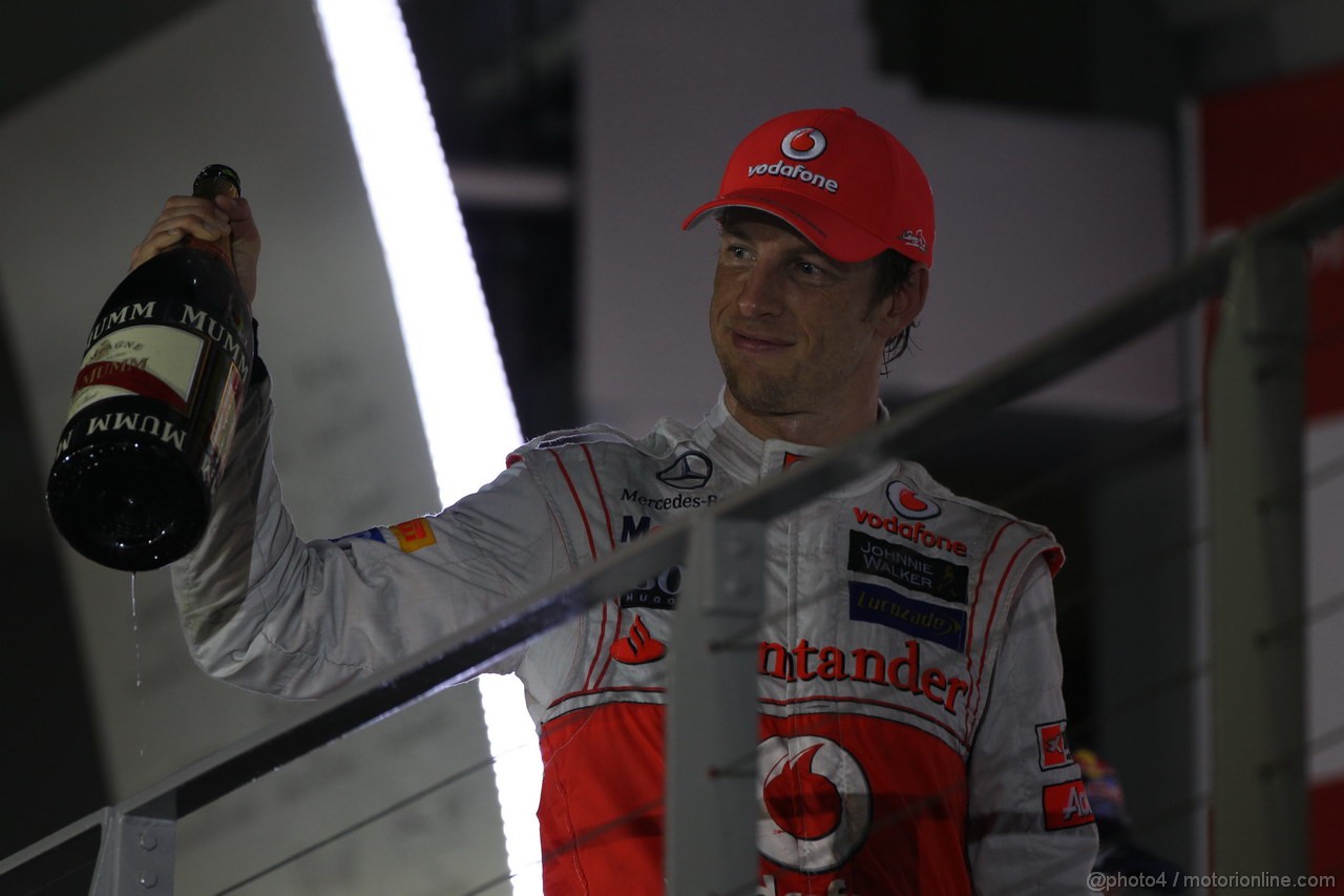 GP SINGAPORE, 23.09.2012 - Gara, Jenson Button (GBR) McLaren Mercedes MP4-27