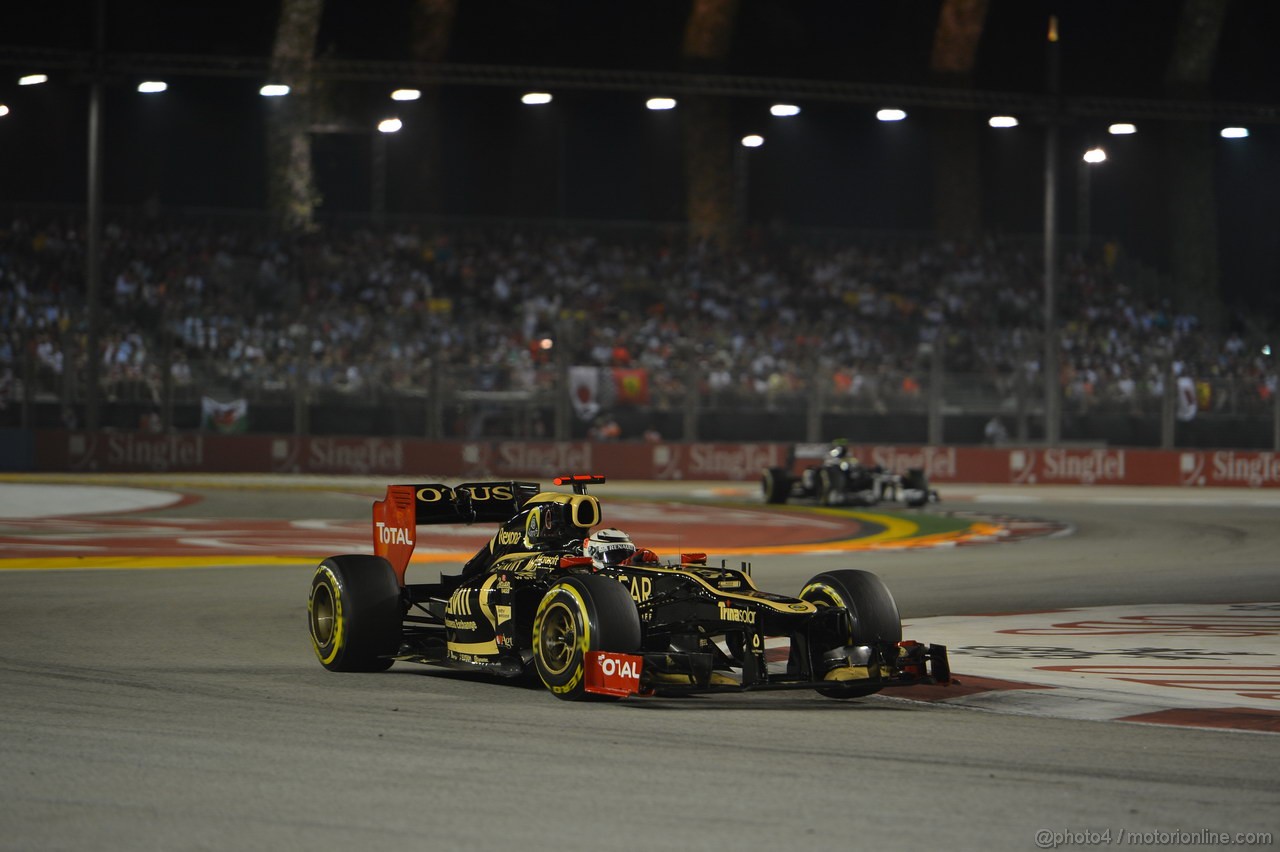 GP SINGAPORE, 23.09.2012 - Gara, Kimi Raikkonen (FIN) Lotus F1 Team E20