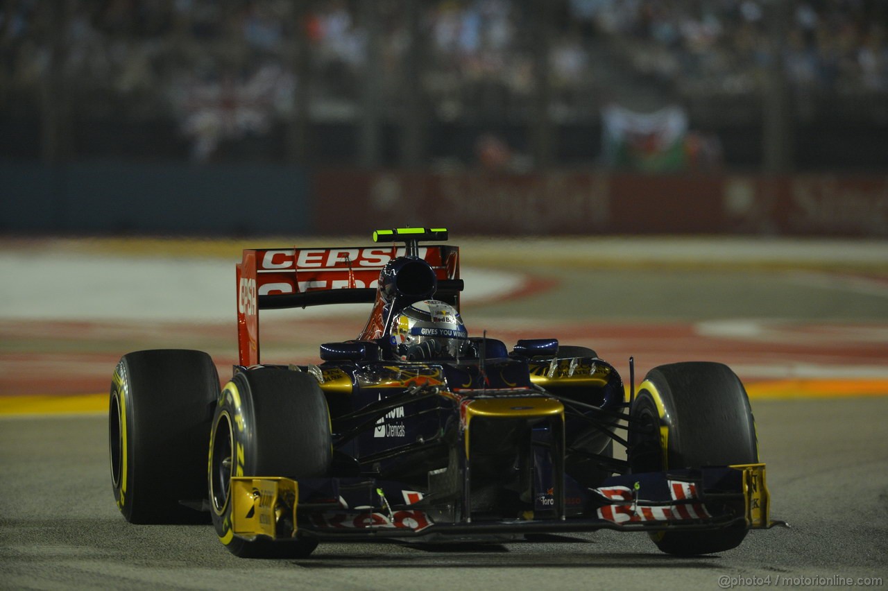 GP SINGAPORE, 23.09.2012 - Gara, Jean-Eric Vergne (FRA) Scuderia Toro Rosso STR7