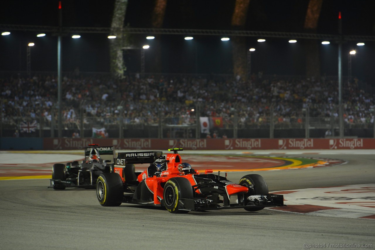 GP SINGAPORE, 23.09.2012 - Gara, Charles Pic (FRA) Marussia F1 Team MR01