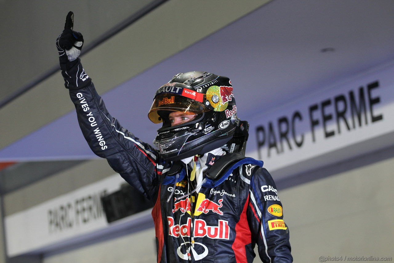GP SINGAPORE, 23.09.2012 - Gara, Sebastian Vettel (GER) Red Bull Racing RB8