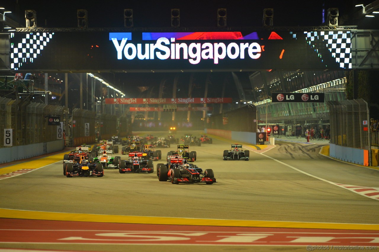 GP SINGAPORE, 23.09.2012 - Gara, the partenza