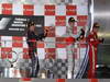 GP SINGAPORE, 23.09.2012 - Podium: winner Sebastian Vettel (GER) Red Bull Racing RB8, 2nd Jenson Button (GBR) McLaren Mercedes MP4-27, 3rd Fernando Alonso (ESP) Ferrari F2012