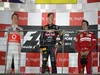 GP SINGAPORE, 23.09.2012 - Podium: winner Sebastian Vettel (GER) Red Bull Racing RB8, 2nd Jenson Button (GBR) McLaren Mercedes MP4-27, 3rd Fernando Alonso (ESP) Ferrari F2012