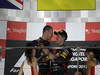 GP SINGAPORE, 23.09.2012 - Podium: winner Sebastian Vettel (GER) Red Bull Racing RB8