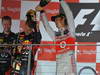 GP SINGAPORE, 23.09.2012 - Podium, winner Sebastian Vettel (GER) Red Bull Racing RB8, 2nd Jenson Button (GBR) McLaren Mercedes MP4-27