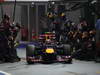 GP SINGAPORE, 23.09.2012 - Gara, Mark Webber (AUS) Red Bull Racing RB8 pitstop