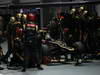 GP SINGAPORE, 23.09.2012 - Gara, Kimi Raikkonen (FIN) Lotus F1 Team E20 pit-stop