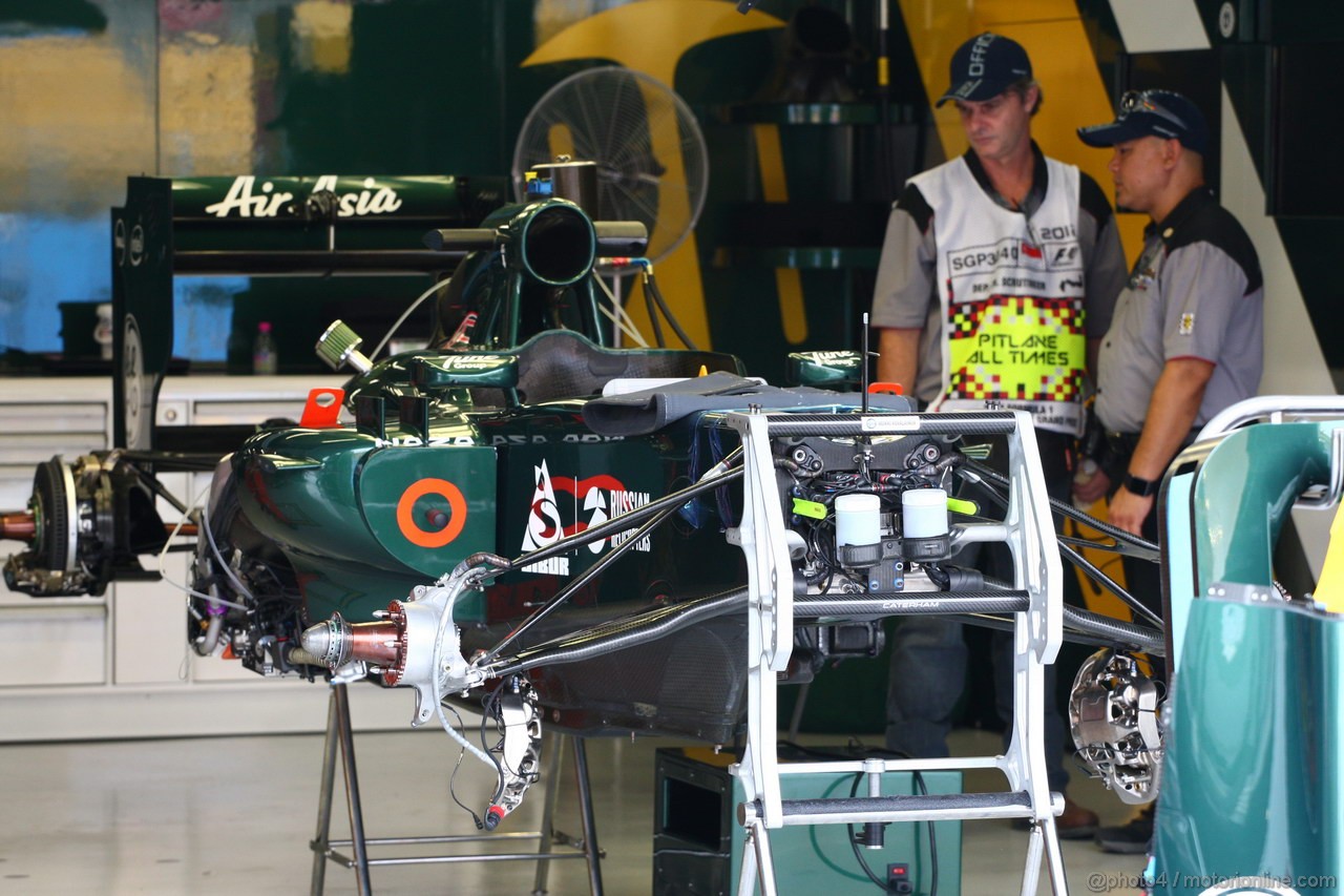 GP SINGAPORE, Heikki Kovalainen (FIN) Caterham F1 Team CT01 car
