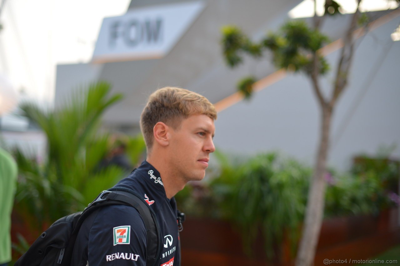 GP SINGAPORE, 20.09.2012 - Sebastian Vettel (GER) Red Bull Racing RB8