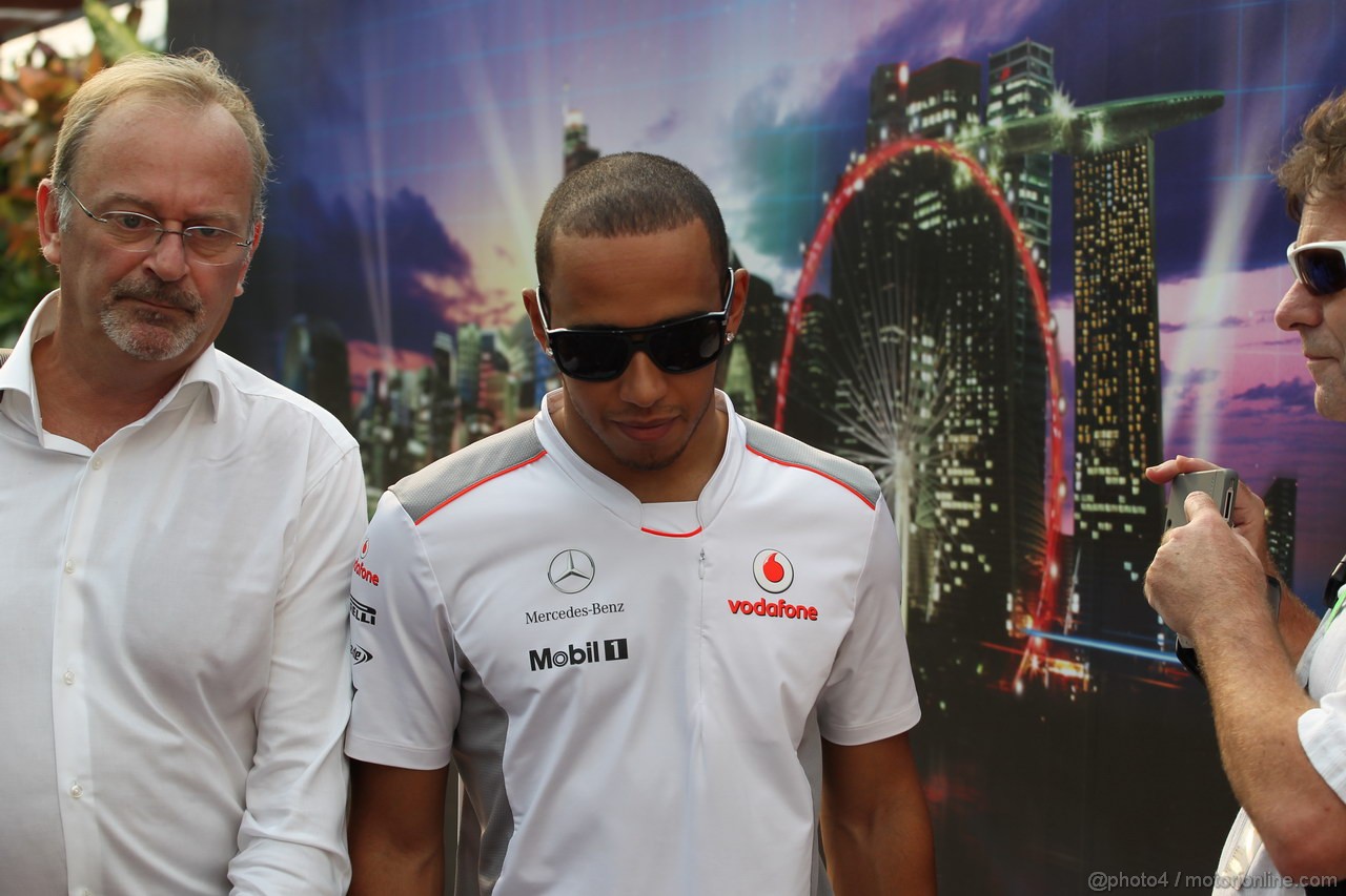 GP SINGAPORE, 20.09.2012 - Lewis Hamilton (GBR) McLaren Mercedes MP4-27