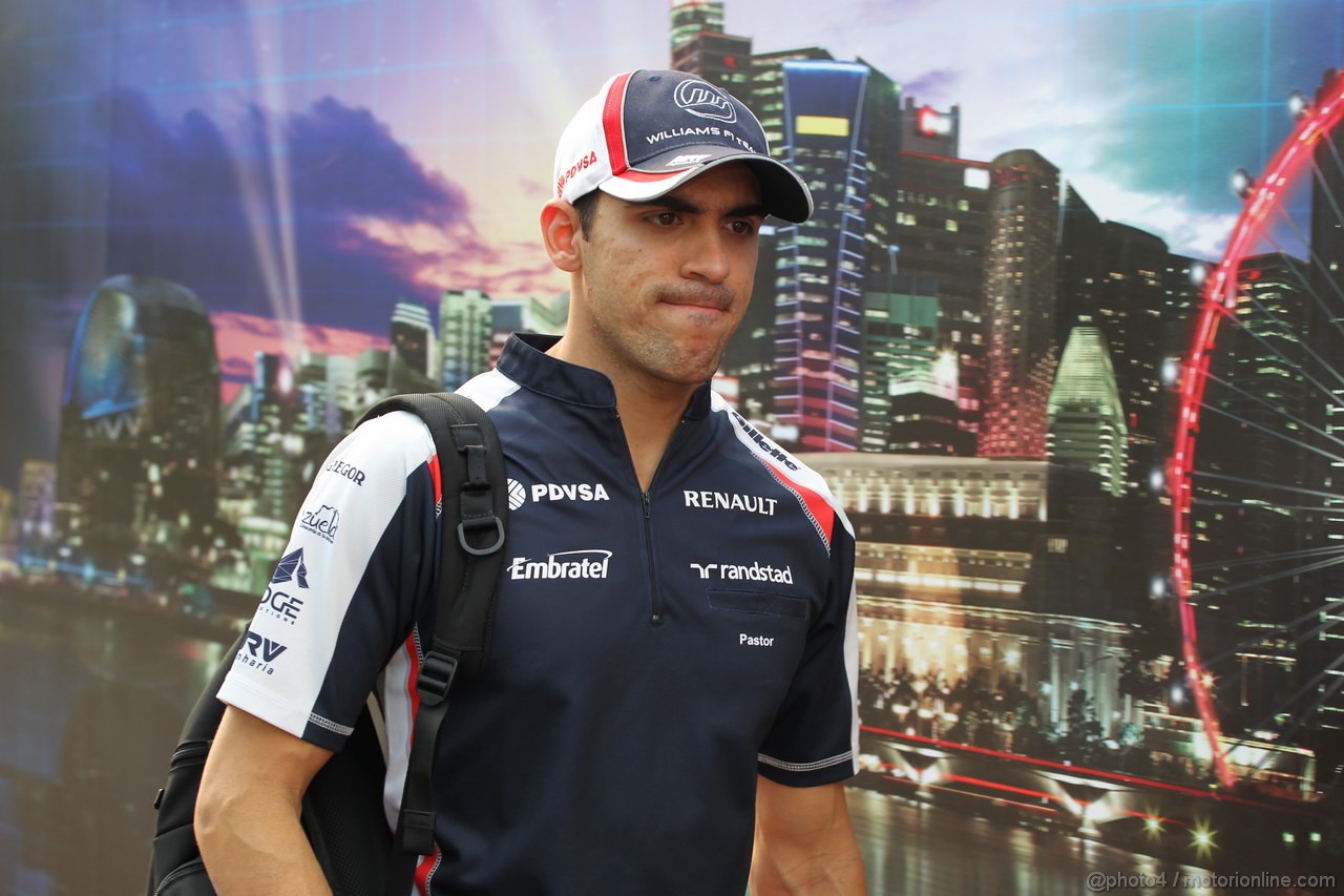GP SINGAPORE, 20.09.2012 - Pastor Maldonado (VEN), Williams F1 Team FW34