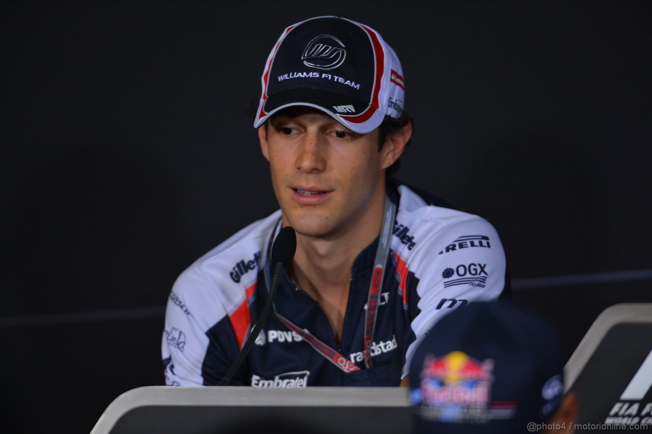 GP SINGAPORE, 20.09.2012 - Press Conference, Bruno Senna (BRA) Williams F1 Team FW34