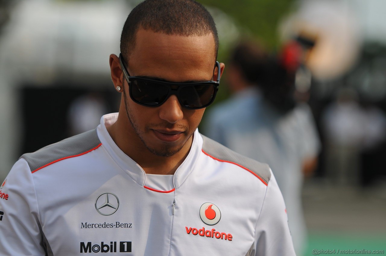 GP SINGAPORE, 20.09.2012 - Lewis Hamilton (GBR) McLaren Mercedes MP4-27