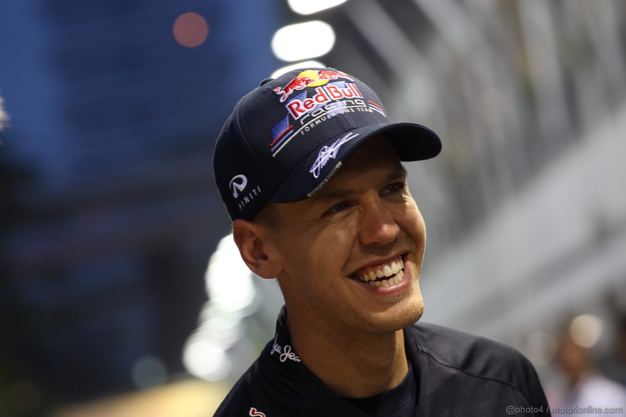 GP SINGAPORE, 20.09.2012 - Sebastian Vettel (GER) Red Bull Racing RB8