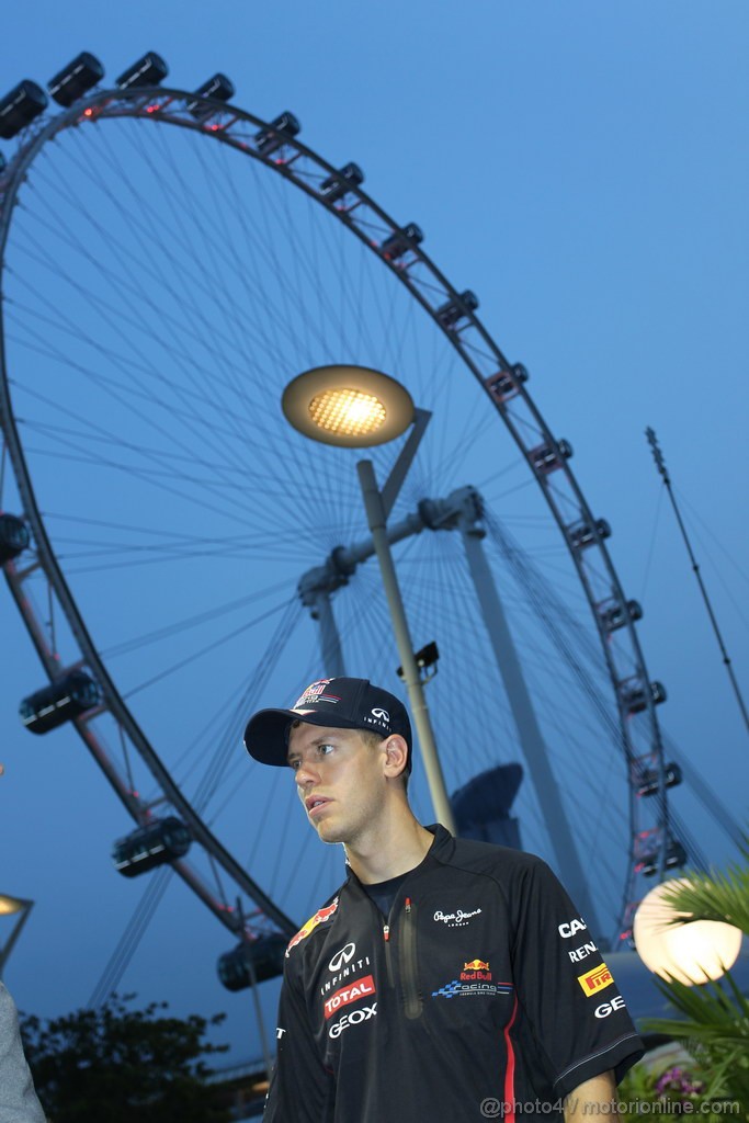 GP SINGAPORE, 20.09.2012 - Sebastian Vettel (GER) Red Bull Racing RB8