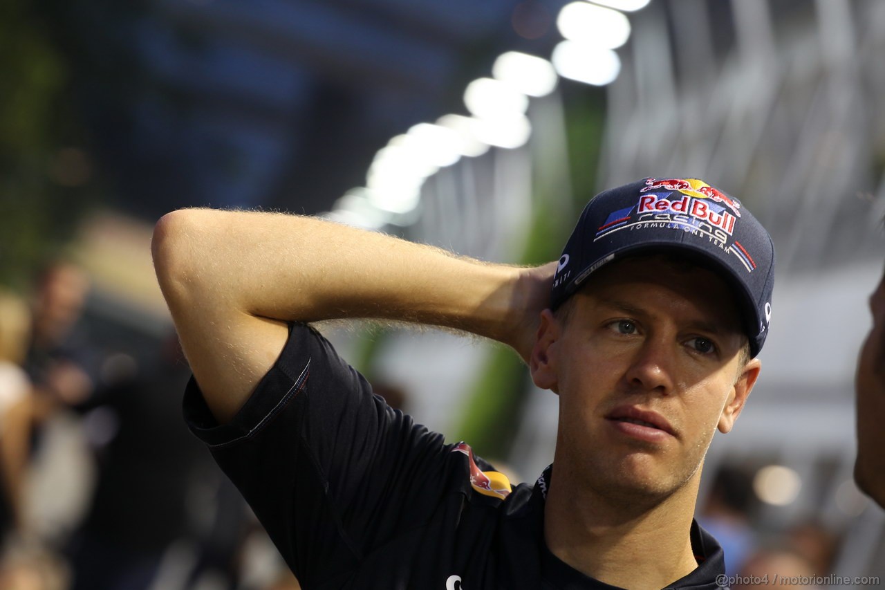 GP SINGAPORE, 20.09.2012 - Sebastian Vettel (GER) Red Bull Racing RB8