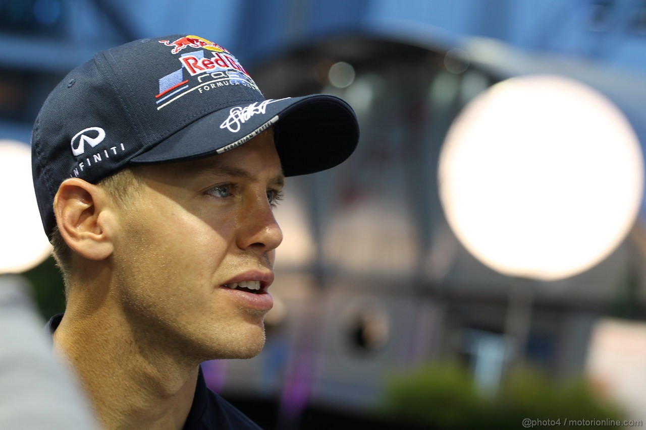GP SINGAPORE, 20.09.2012 - Sebastian Vettel (GER) Red Bull Racing RB8