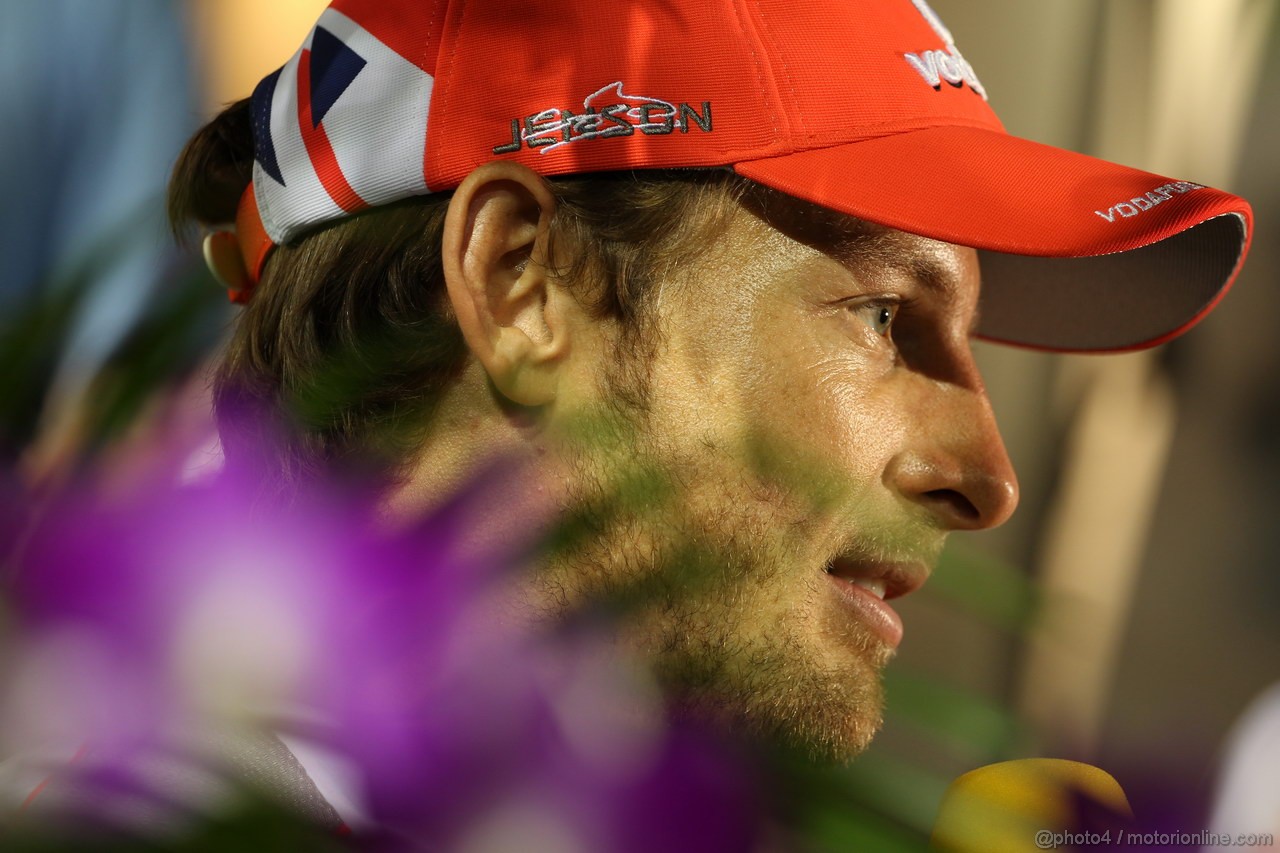 GP SINGAPORE, 20.09.2012 - Jenson Button (GBR) McLaren Mercedes MP4-27