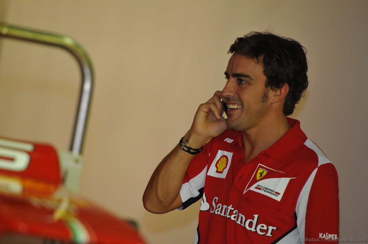 GP SINGAPORE, 20.09.2012 - Fernando Alonso (ESP) Ferrari F2012