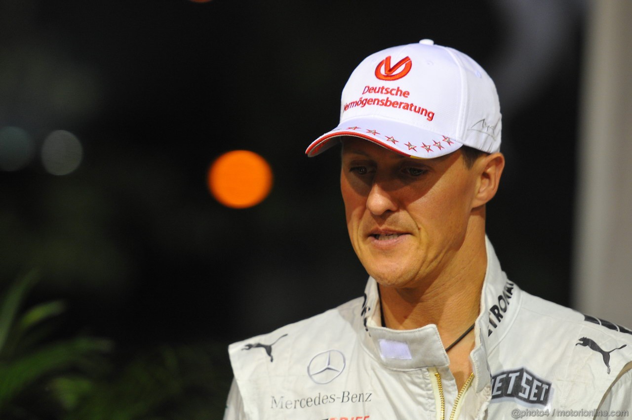 GP SINGAPORE, 20.09.2012 - Michael Schumacher (GER) Mercedes AMG F1 W03