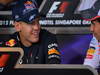 GP SINGAPORE, 20.09.2012 - Press Conference: Sebastian Vettel (GER) Red Bull Racing RB8 e Sergio Prez (MEX) Sauber F1 Team C31