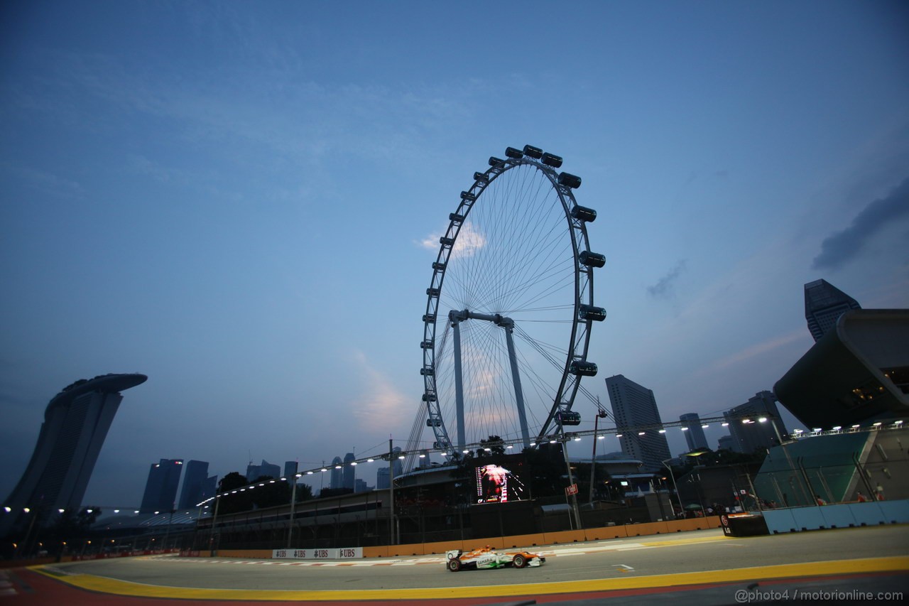 GP SINGAPORE, 22.09.2012 - Free practice 3, Paul di Resta (GBR) Sahara Force India F1 Team VJM05