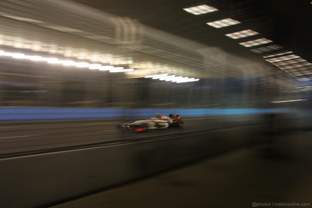 GP SINGAPORE, 22.09.2012 - Free practice 3, Narain Karthikeyan (IND) HRT Formula 1 Team F112