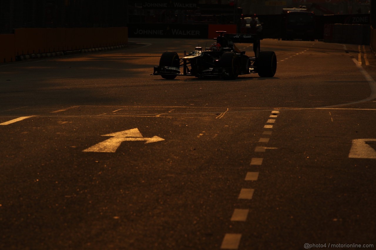 GP SINGAPORE, 22.09.2012 - Free practice 3, Heikki Kovalainen (FIN) Caterham F1 Team CT01