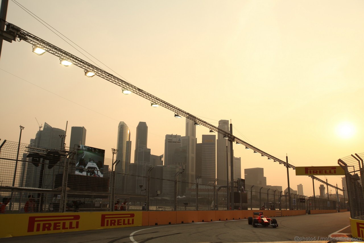 GP SINGAPORE, 22.09.2012 - Free practice 3, Timo Glock (GER) Marussia F1 Team MR01