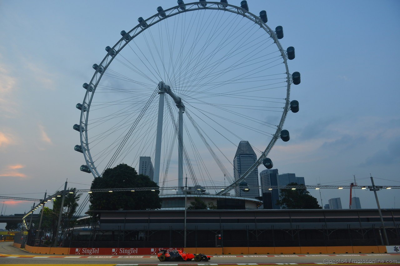 GP SINGAPORE, 22.09.2012 - Free practice 3, Charles Pic (FRA) Marussia F1 Team MR01