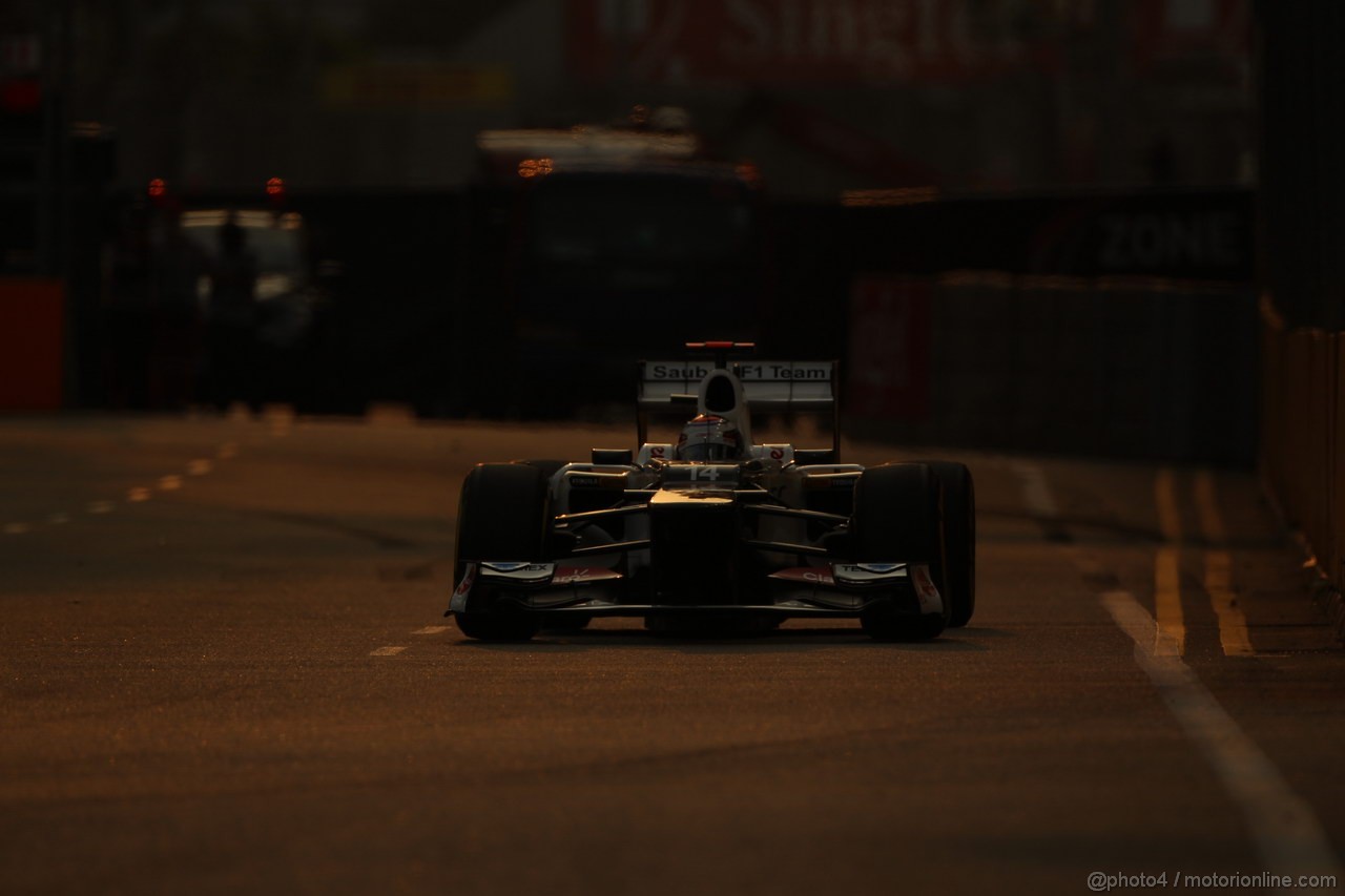 GP SINGAPORE, 22.09.2012 - Free practice 3, Kamui Kobayashi (JAP) Sauber F1 Team C31