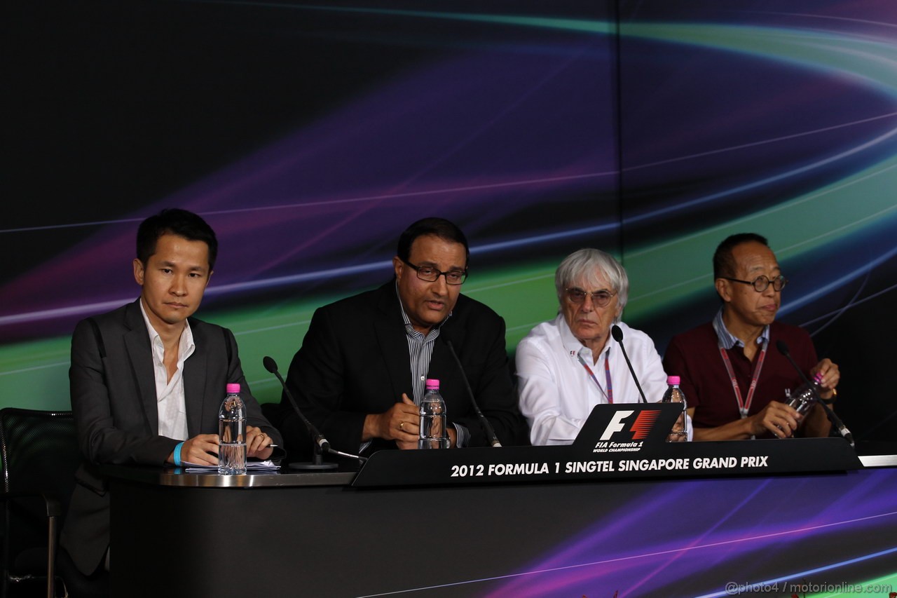 GP SINGAPORE, 22.09.2012 - Press Conference About the race of Singapore