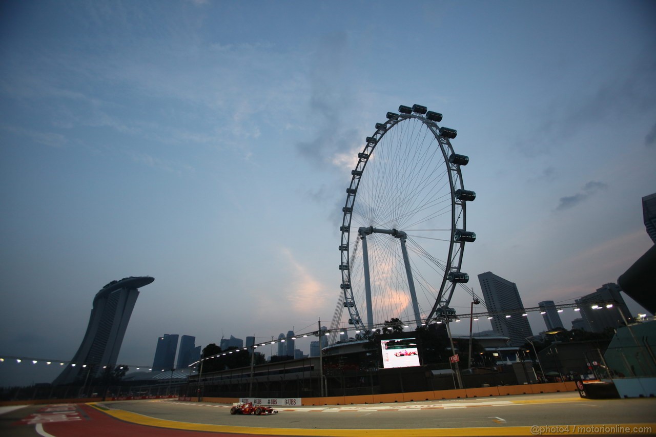 GP SINGAPORE, 22.09.2012 - Free practice 3, Fernando Alonso (ESP) Ferrari F2012