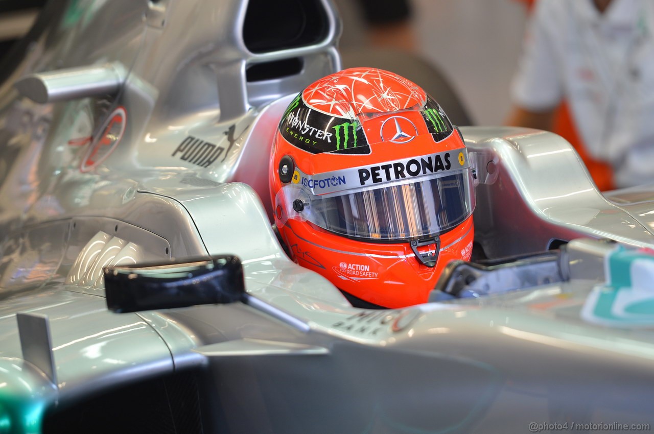 GP SINGAPORE, 22.09.2012 - Free practice 3, Michael Schumacher (GER) Mercedes AMG F1 W03