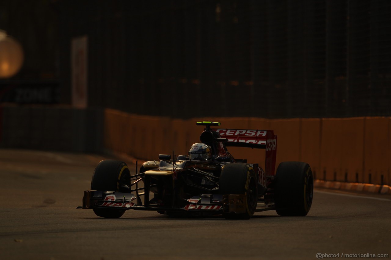 GP SINGAPORE, 22.09.2012 - Free practice 3, Jean-Eric Vergne (FRA) Scuderia Toro Rosso STR7