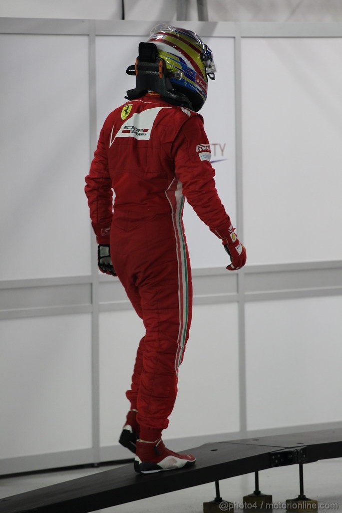GP SINGAPORE, 22.09.2012 - Qualyfing, Fernando Alonso (ESP) Ferrari F2012 after the session